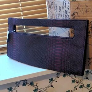 Purple Textured Clutch